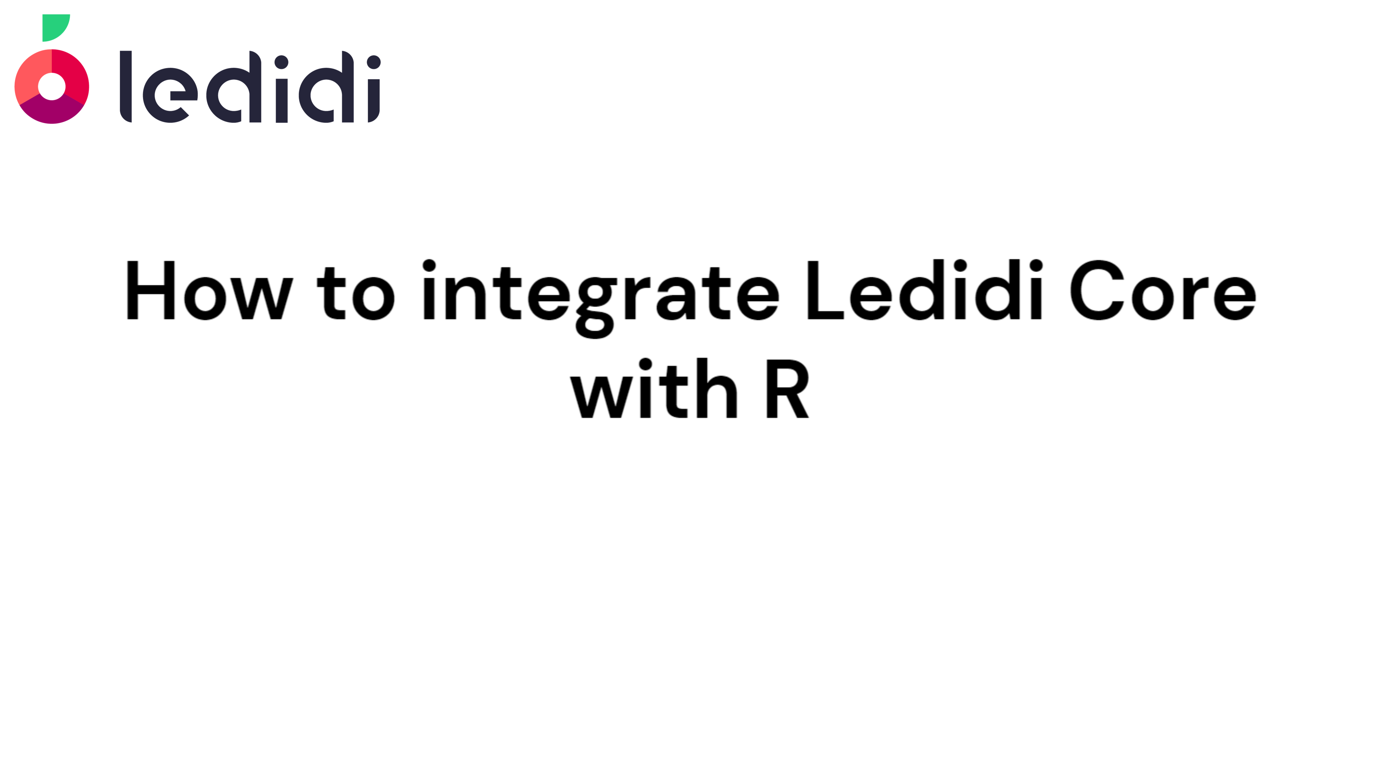 How to integrate Ledidi Core with R