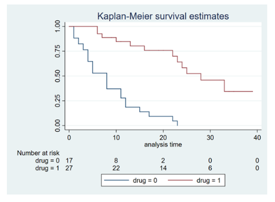 Figure 3: Example of a Kaplan-Meier plot