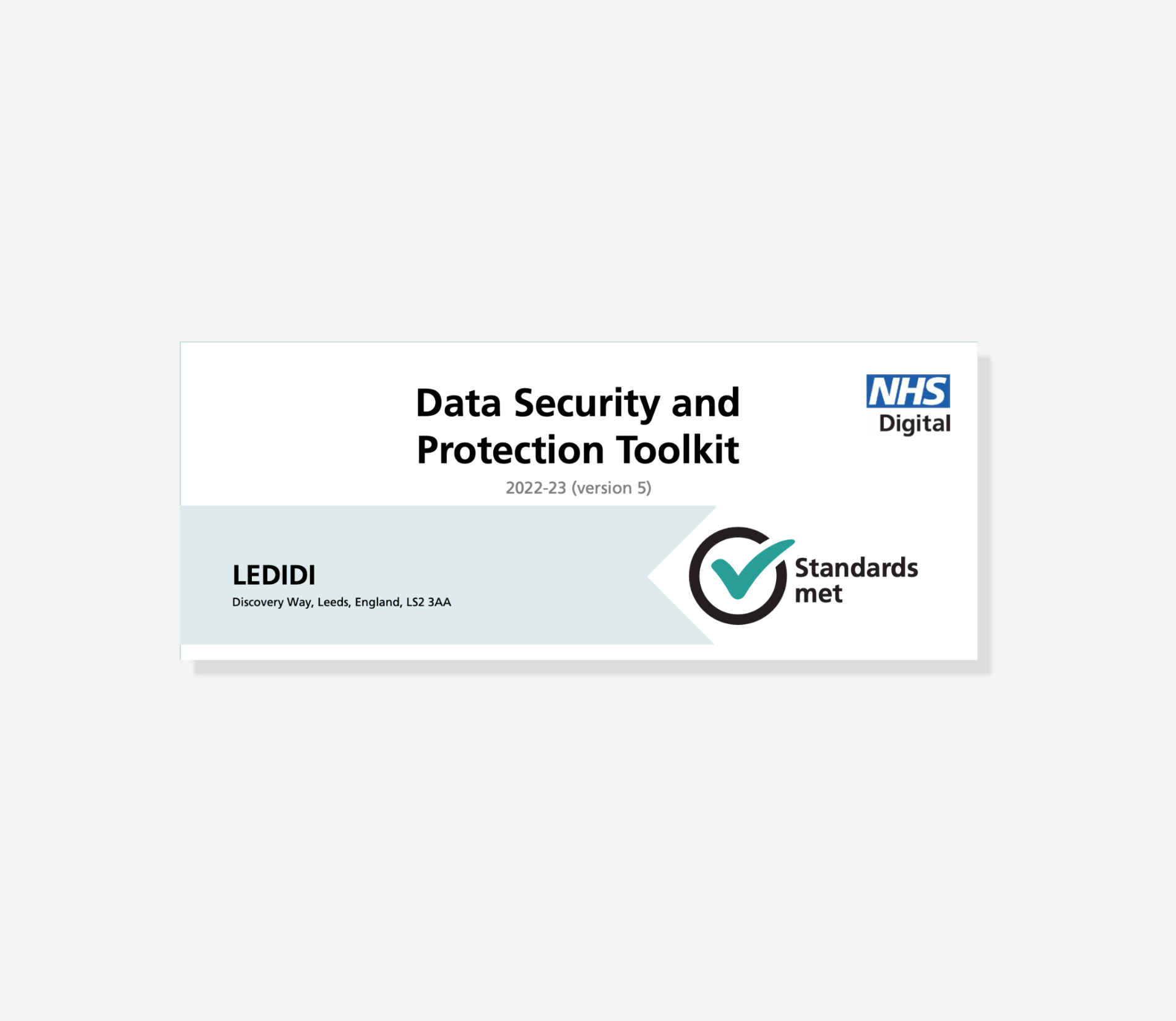 Ledidi recognized by the National Health Service (NHS) for commitment to data security