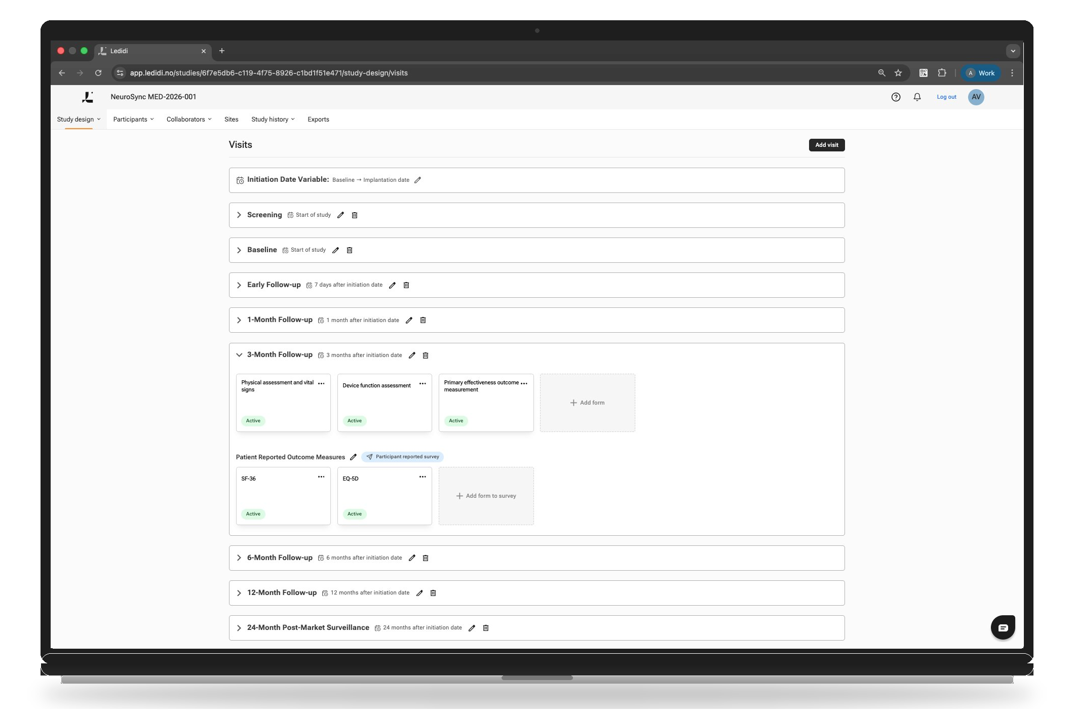 Ledidi medtech mockup